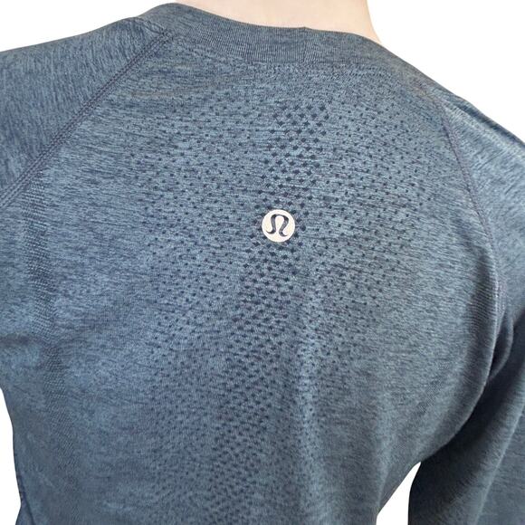 Lululemon Dark Blue Swiftly Tech Long Sleeve Top Womens Size 6 - Picture 5 of 5